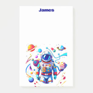 Post-it® Astronaut coloré et Univers en couleurs vives
