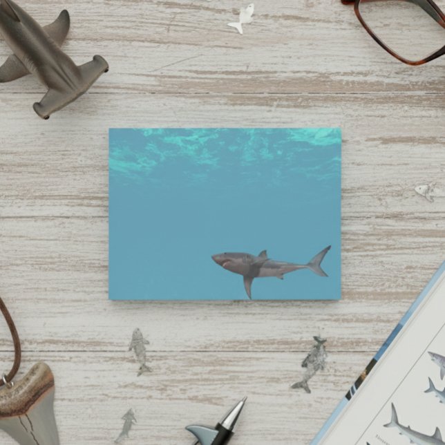 Post-it® Attaque de grand requin blanc Océan (Créateur téléchargé)