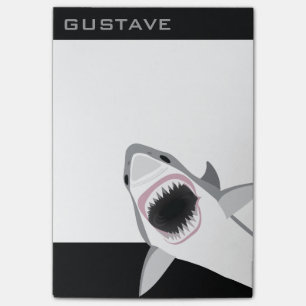 Post-it® Attaque de requin Ajoutez votre nom drôle