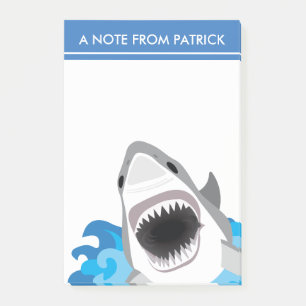 Post-it® Attaque de requin - grand requin blanc avec les