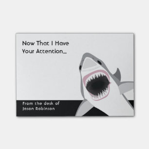 Post-it® Attaque de requins amusante pour attirer l'attenti
