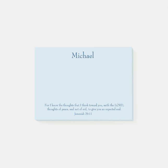 Post-it® Au chrétien de paix (Devant)