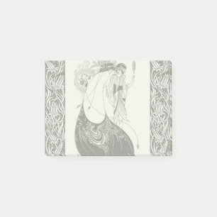 Post-it® Aubrey Beardsley La jupe du paon Art nouveau
