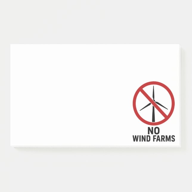 Post-it® Aucune ferme éolienne - Aucune éolienne (Devant)