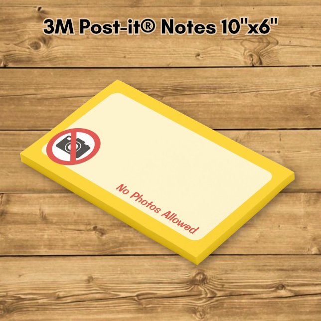 Post-it® Aucune photo autorisée (Créateur téléchargé)