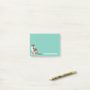 Post-it® Aussie Australian Shepherd Dog Personnalisé