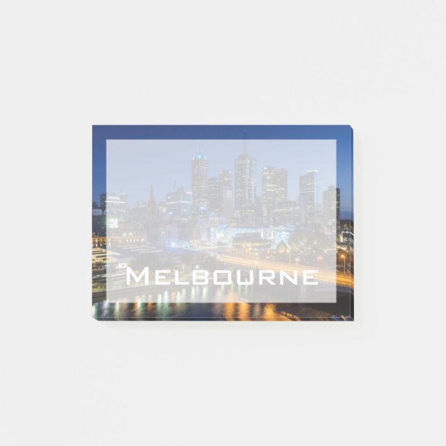 Post-it® Australie, Victoria, Melbourne, vue du ciel avec (Devant)