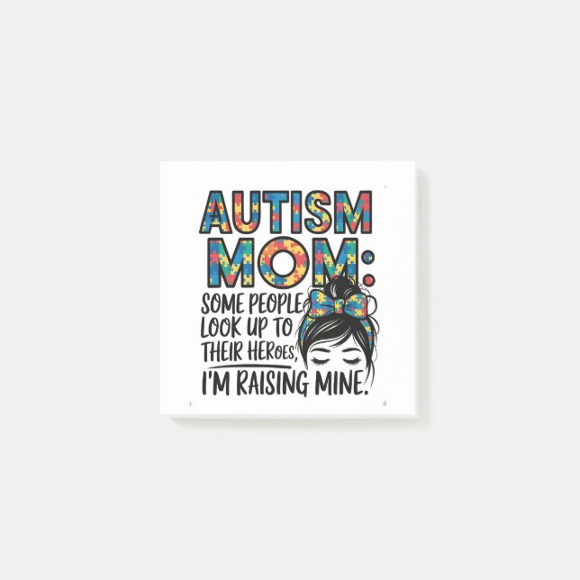 Post-it® Autisme Maman Certaines personnes regardent vers l (Devant)