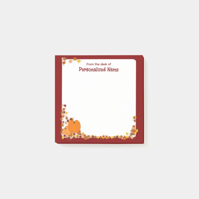 Post-it® Automne de bienvenue - 3x3 (Devant)
