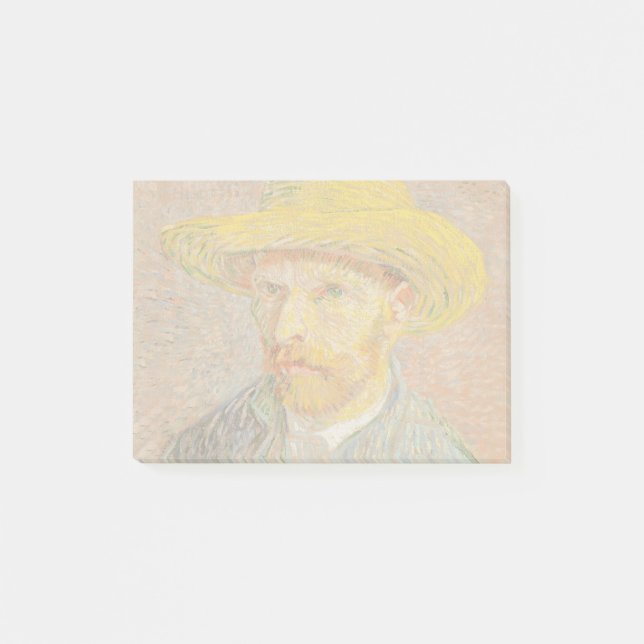 Post-it® Autoportrait de Vincent Van Gogh avec chapeau de p (Devant)