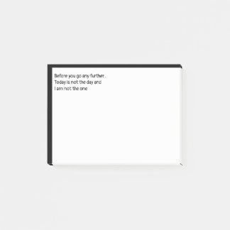 Post-it® Avant d'aller plus loin... Aujourd'hui n'est pas l