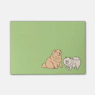 Post-it avec le chien de bouffe de bouffe