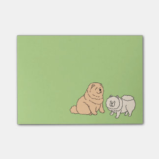 Post-it avec le chien de bouffe de bouffe