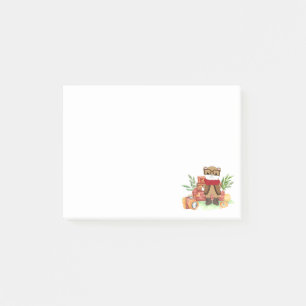 Post-it® Aventure de dessin animé d'ours mignon de voyage v