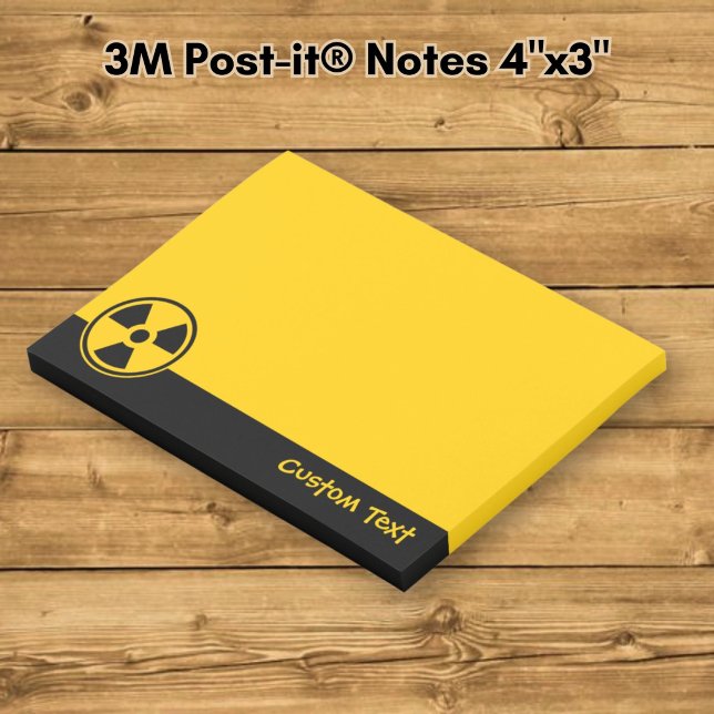 Post-it® Avertissement de radioactivité (Créateur téléchargé)