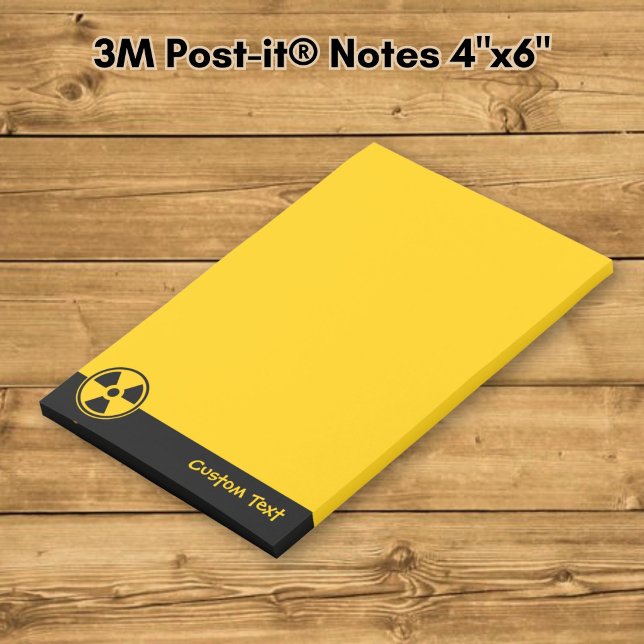 Post-it® Avertissement de radioactivité (Créateur téléchargé)