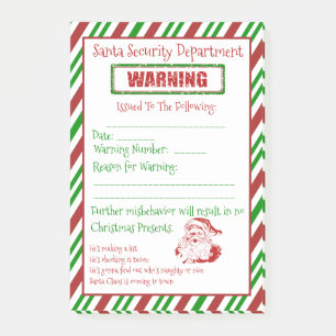 Post-it® Avertissement de sécurité père Noël