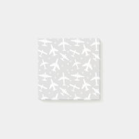 Avion à motif gris et blanc