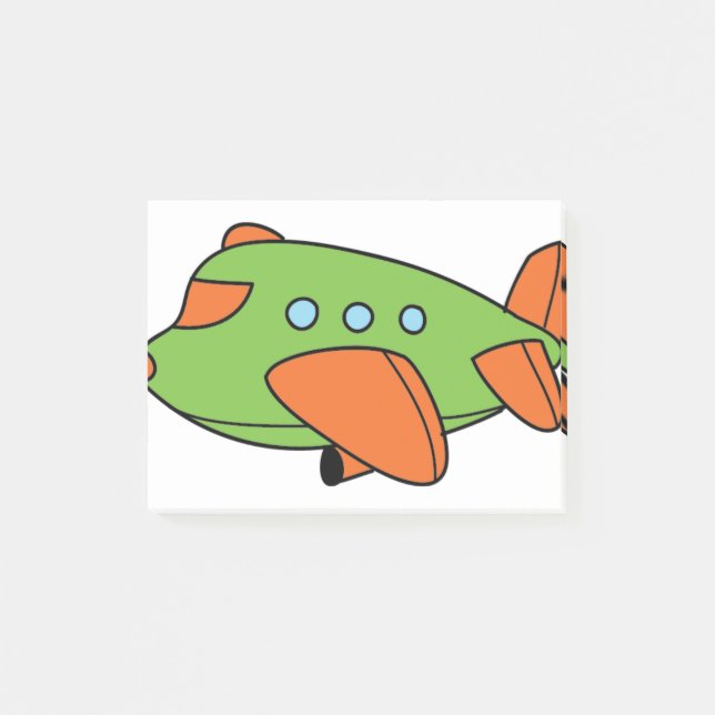 Post-it® Avion vert (Devant)