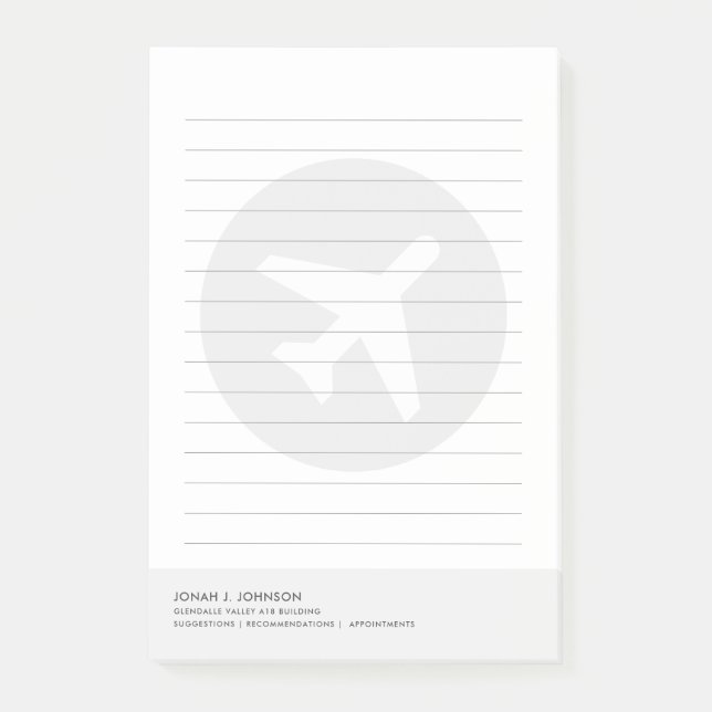 Post-it® Avionique + Aéronautique | Style Minimaliste (Devant)