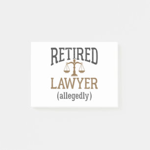 Post-it® Avocat à la retraite présumé Avocat à la retra