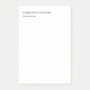 Post-it® Avocat Droit Élégant Simple Minimaliste