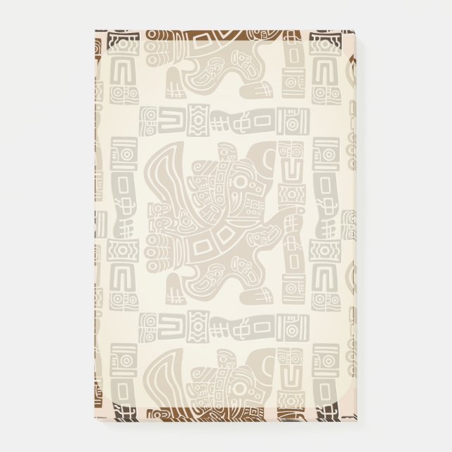 Post-it® Aztec Eagle Guerrier Tribal Art antique (Devant)
