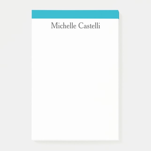 Post-it® Azure Blue & White Professional Unique Classic (Devant)