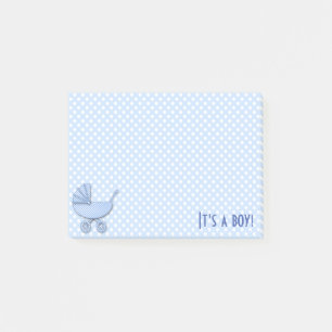 Post-it® baby boy polka bots