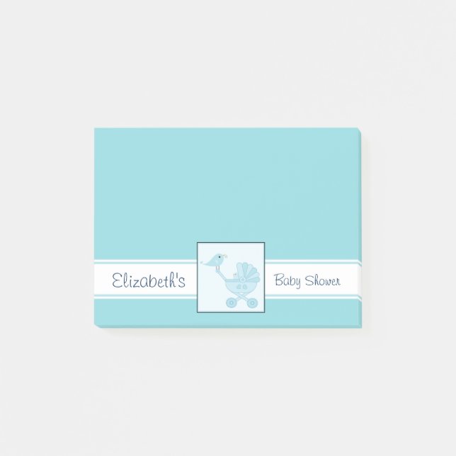 Post-it® Baby shower Bébé et maman Bluebirds (Devant)