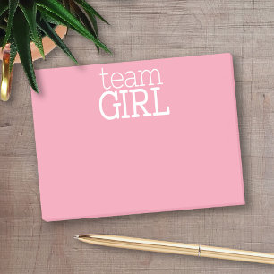 Post-it® Baby shower de révélation de genre - Team Pink G