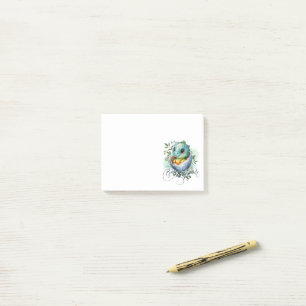 Post-it® Baby shower Feuille Dinosaur Oeuf Cute Aquarelle