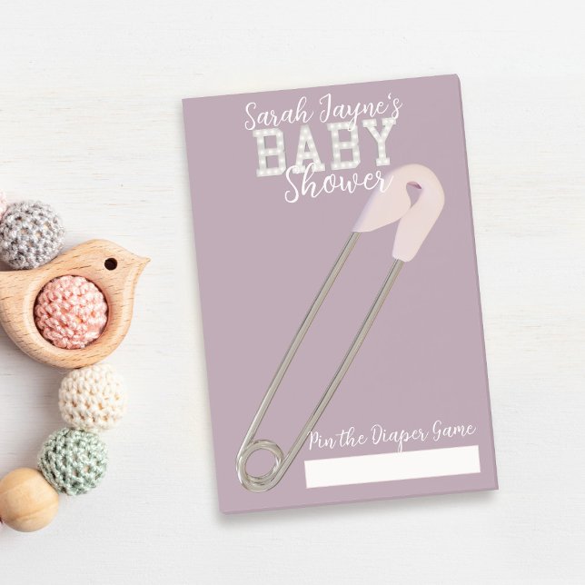 Post-it® Baby shower rose Jeu dans la couche Notes (Pin the Diaper on the baby in a safe way using these post it notes. Just add your name)