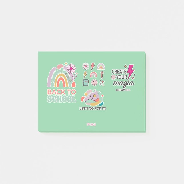 Post-it® Back to School Rainbow / Regreso Arcoíris Escolar (Devant)