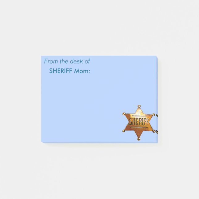 Post-it® Badge d'Antique Sheriff (Devant)