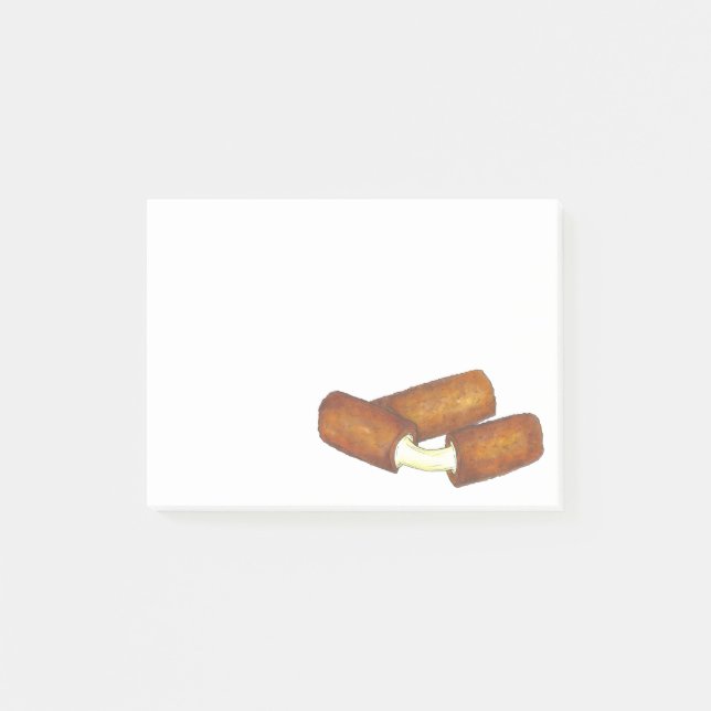 Post-it® Baguettes de fromage Mozzarella fondues frites (Devant)