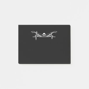 Post-it® Baignade Heartbeat Équipe Baignade Femmes Filles