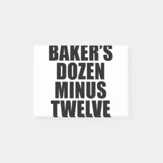 Post-it® Baker's Douzaine Minus Douze T-shirt drôle