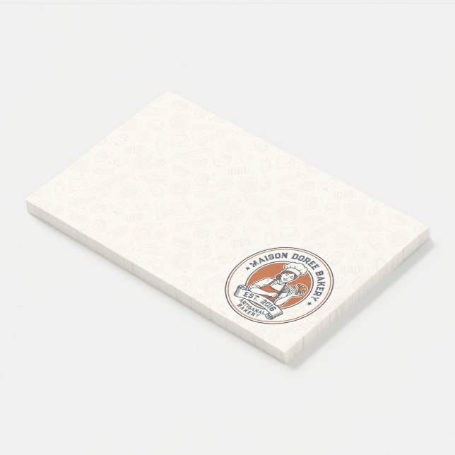 Post-it® Bakery Store Pastry Chef Dessert Sweets Cake Baker (Incliné)