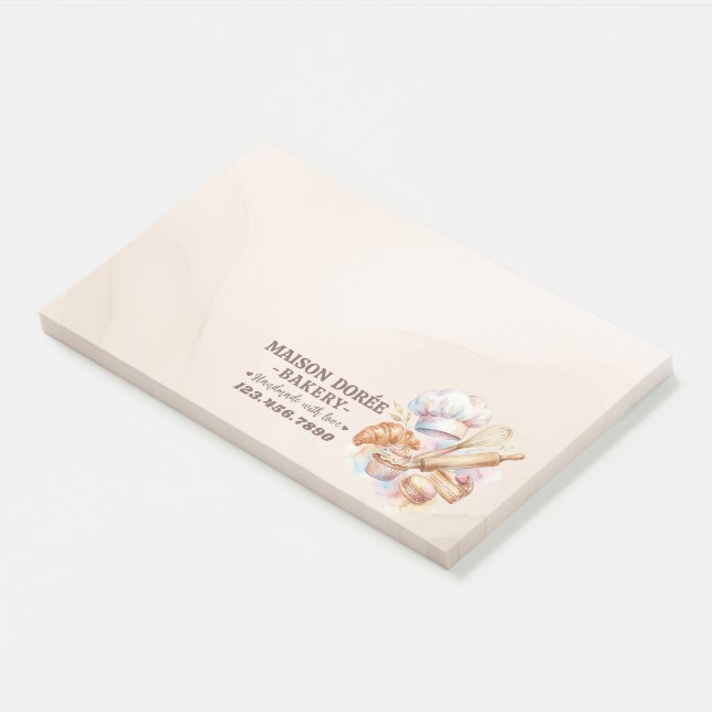 Post-it® Bakery Store Pastry Chef Dessert Sweets Cake Baker (Incliné)