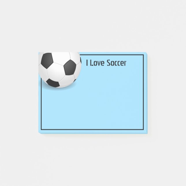 Post-it® Bal de football post-it-notes (Devant)