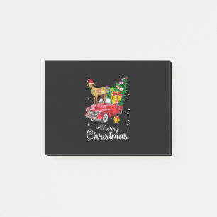 Post-it® Balades de chèvre Rouge Voiture Noël