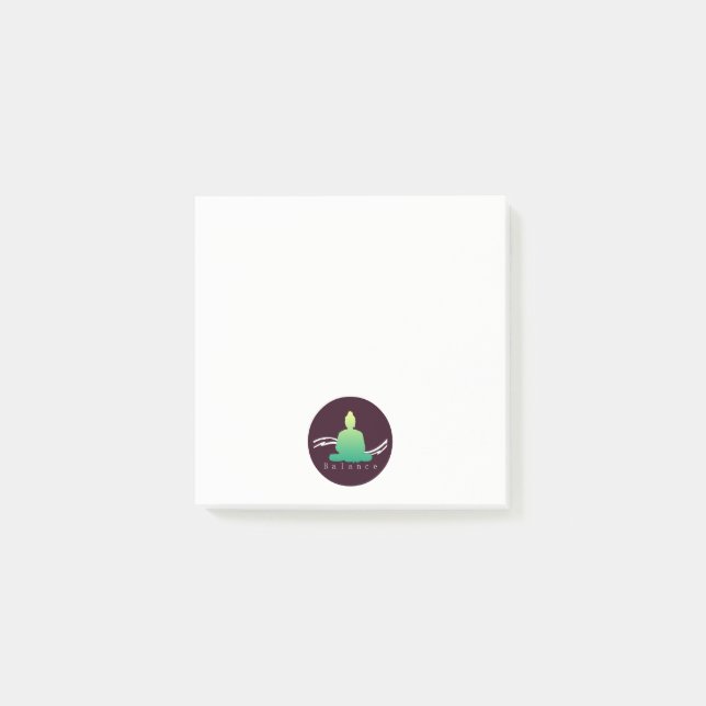 Post-it® "Balance" Beau Bouddha. (Devant)