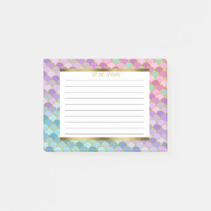 Post-it® Balances de sirène d'or bleu-bleu-bleu personnalis