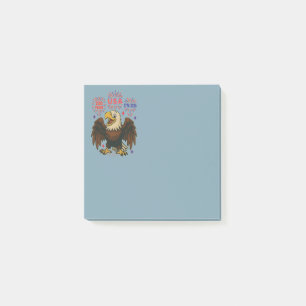 Post-it® Bald Eagle avec Fireworks - USA 250 ans 1776-2026