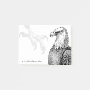 Post-it® Bald Eagle Forêt de l'Outdoorsman Ranger Nature Lo