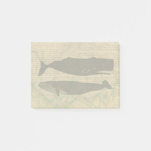 Post-it® Baleine antique Vie marine
