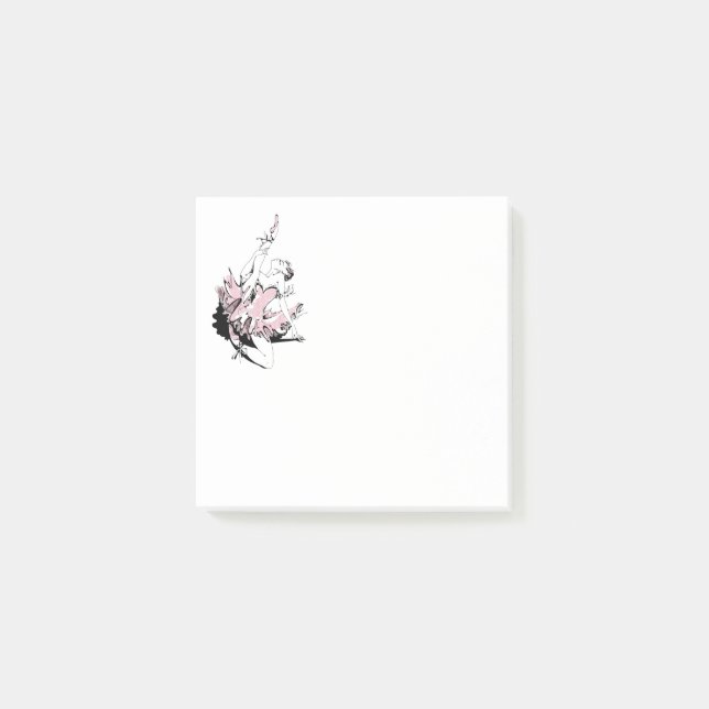 Post-it® Ballerina Stretch en Tutu rose (Devant)