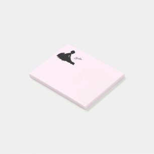 Post-it® Ballerine Fatiguée Personnalisée avec Nom Rose