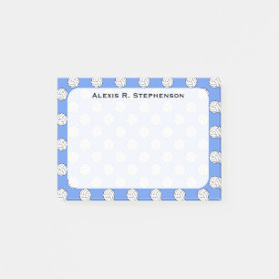Post-it® Balles de volley-ball Monogram Bleu barbeau